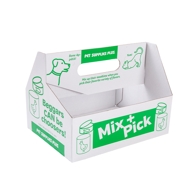 Carton d'emballage portatif de fournitures de nourriture pour chiens de compagnie