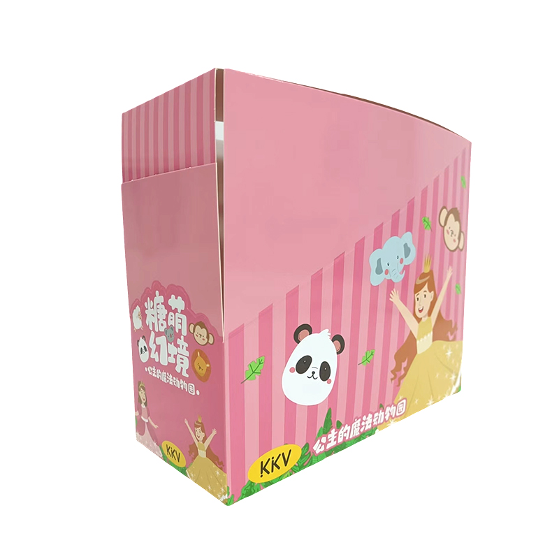 400g Film d'impression et de renouvellement de la carte blanche, boîte d'affichage en papier Lollipop PDQ