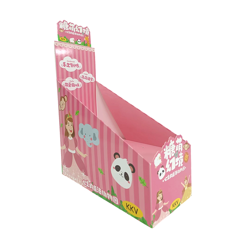 400g Film d'impression et de renouvellement de la carte blanche, boîte d'affichage en papier Lollipop PDQ